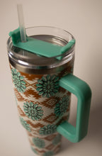 Load image into Gallery viewer, Turquoise on Aztec 40oz