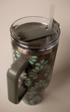 Load image into Gallery viewer, Turquoise on Black 40oz