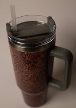 Load image into Gallery viewer, Tooled Leather 40oz