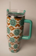 Load image into Gallery viewer, Turquoise on Aztec 40oz